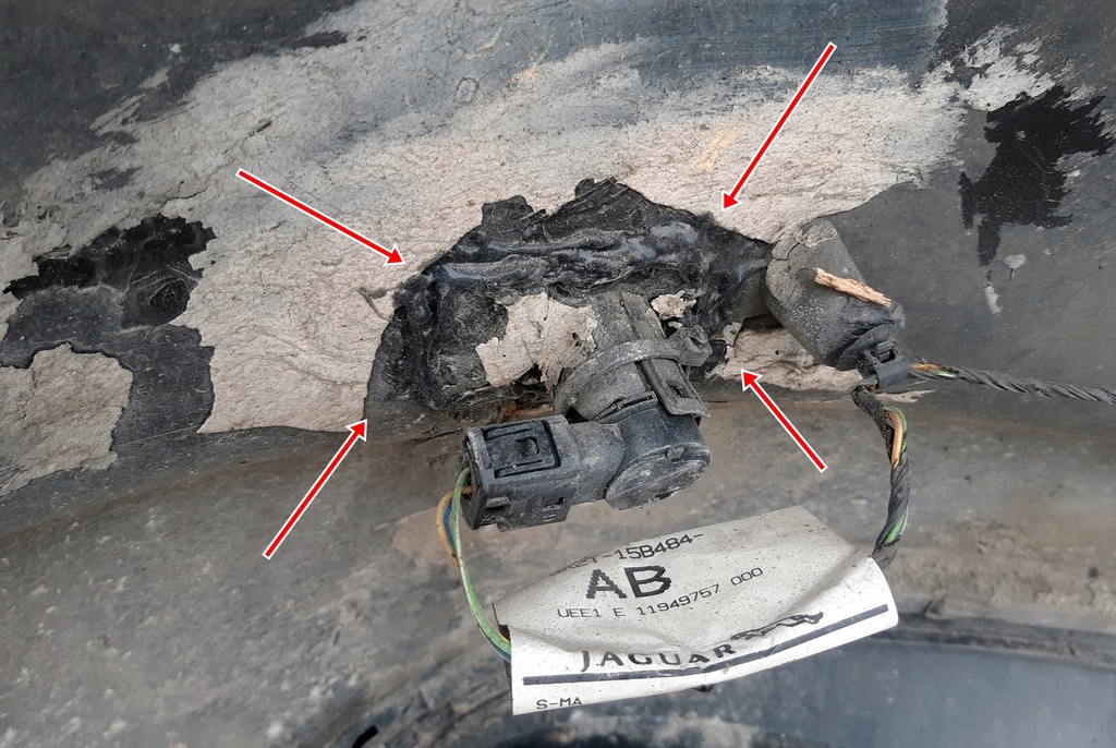 фото №11, Jaguar xf 2009r бампер задняя задний pdc