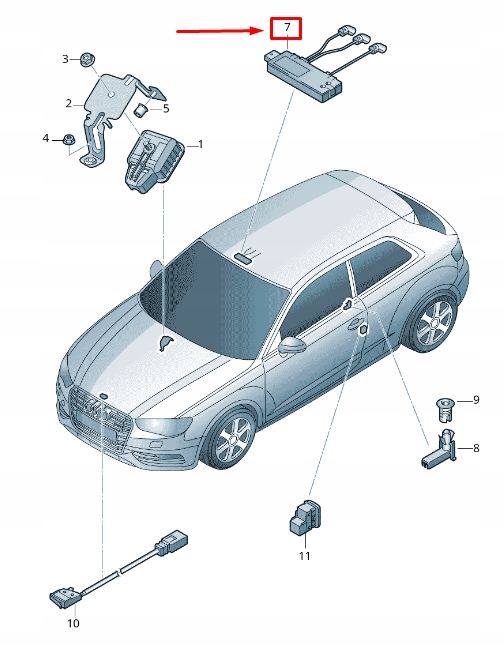 фото №1, Audi rs3 movement detector 8v0951177