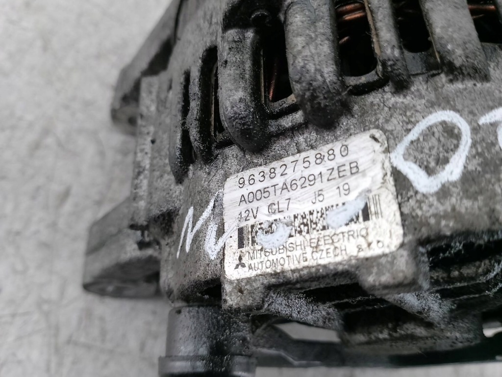 Генератор peugeot 206 9638275880 1.4 75km mitsubishi a005ta6291zeb Зі Шроту