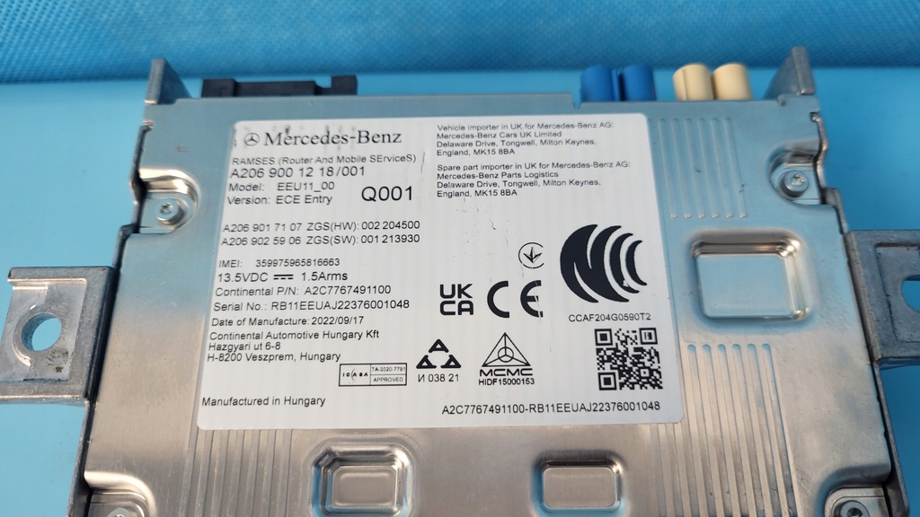 фото №8, Mercedes w206 c220 23r модуль связи a2069001218