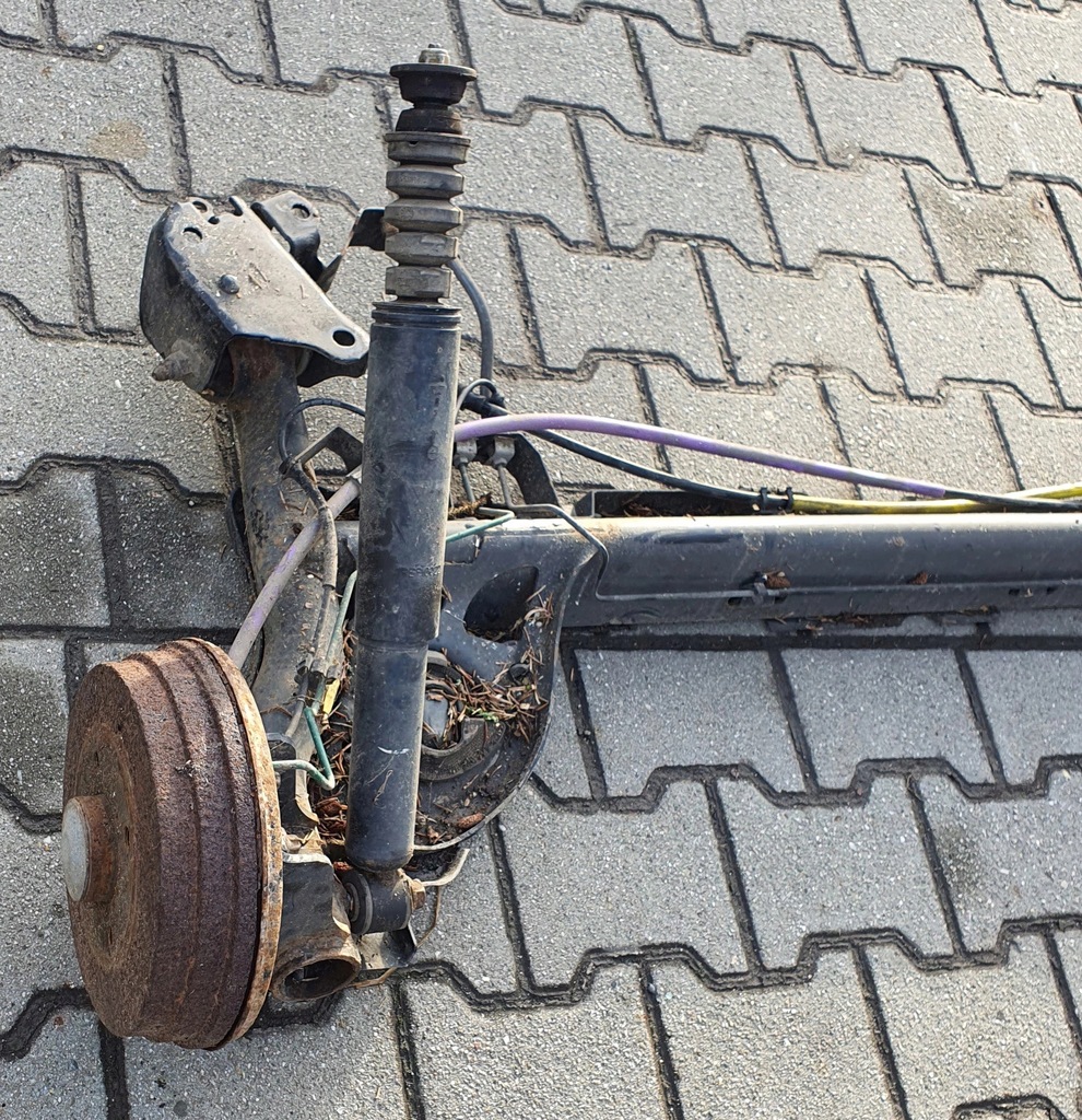 фото №5, Задняя oś балка задняя renault cio iii modus тормозные барабаны abs