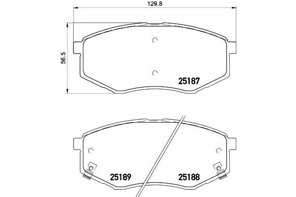 фото №9, Textar 2518701 набір гальмівних колодок гальмівних, гальма дискові