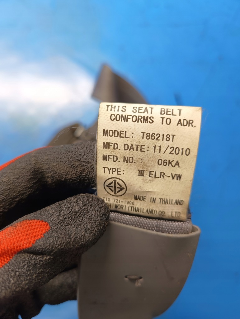 фото №6, Pas безопасности правый задняя mazda bt50 ford ranger iii