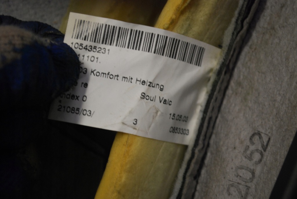 фото №11, Шкіра спинка сидіння передній audi a8 d3