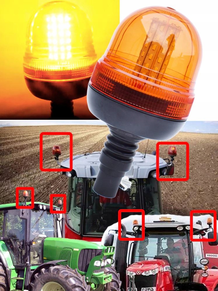 фото №10, Лампа предупредительная strobo kogut led 12-24v