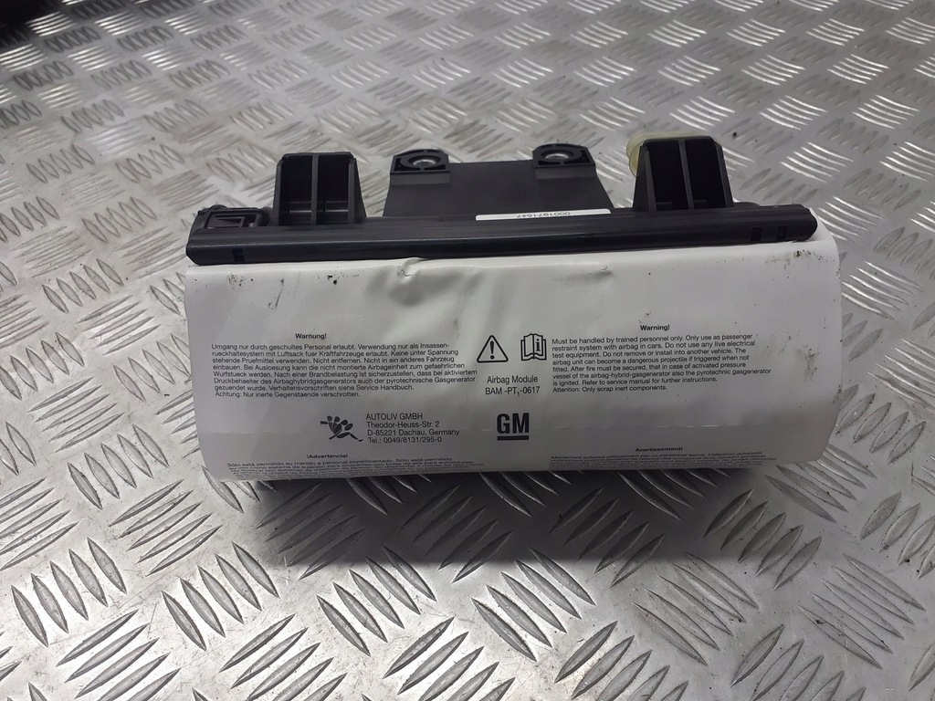 фото №1, Подушка подушка безпеки пасажира opel meriva a 13188043