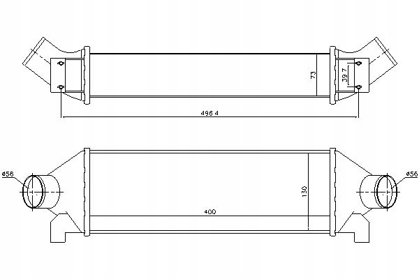 Купить Nissens интеркулер ford transit 2.4d 01.00-08.14