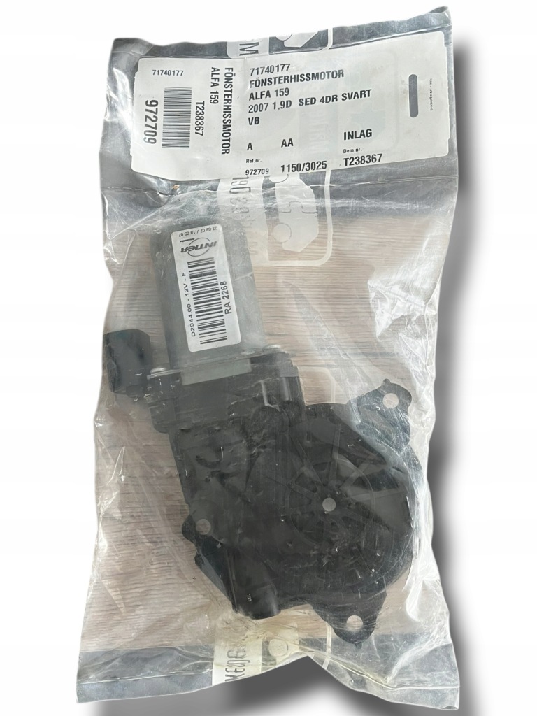фото №1, Alfa romeo 159 моторчик скло 71740177