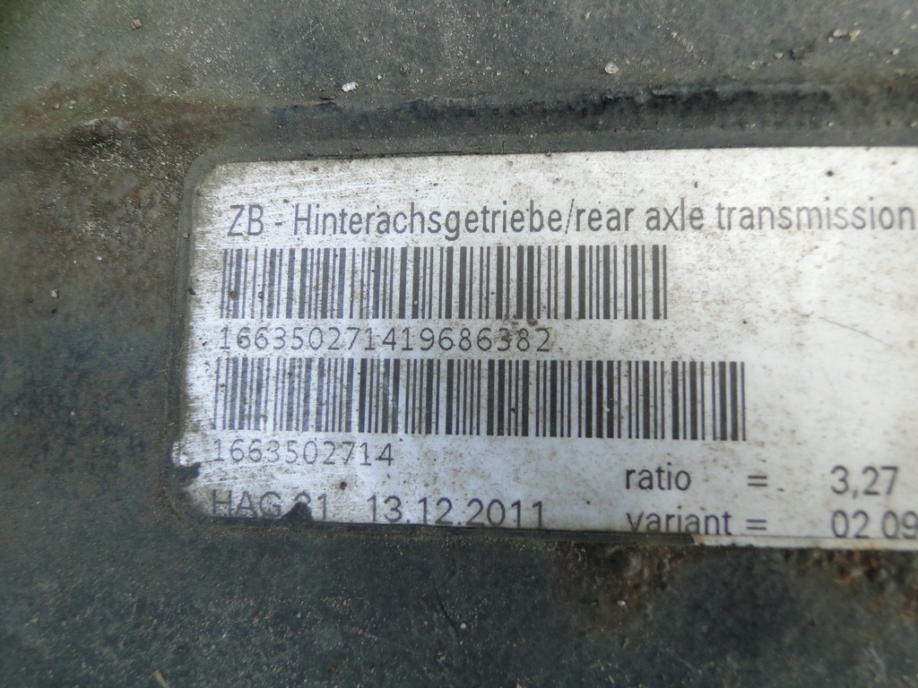 фото №7, Mercedes w166 ml дифференциал задний 3.27