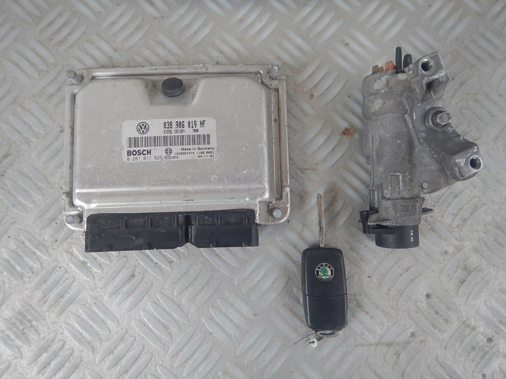 фото №1, Skoda fabia i vrs rs lift 1.9 бортовой компьютер замок зажигания