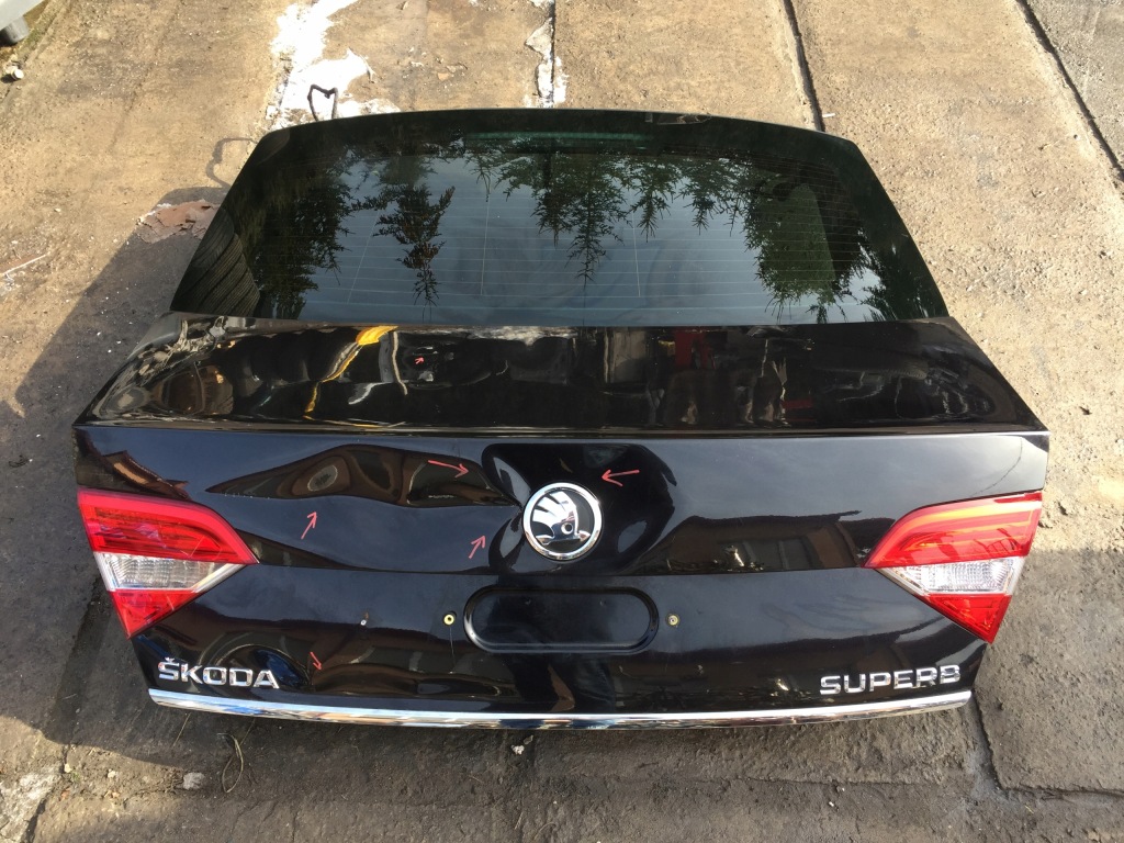 фото №1, Skoda superb ii lift крышка багажника задняя комплектная lf7r hb