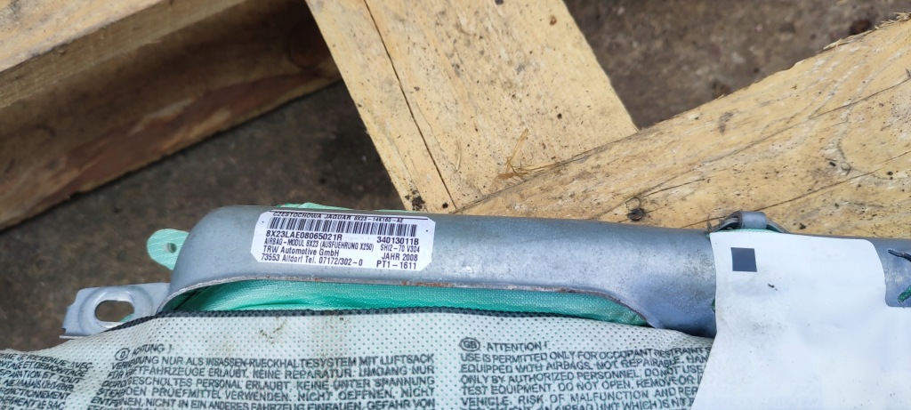 фото №8, Шторка безопасности воздушная подушка безопасности левая jaguar xf x250 8x23-14k160-ae