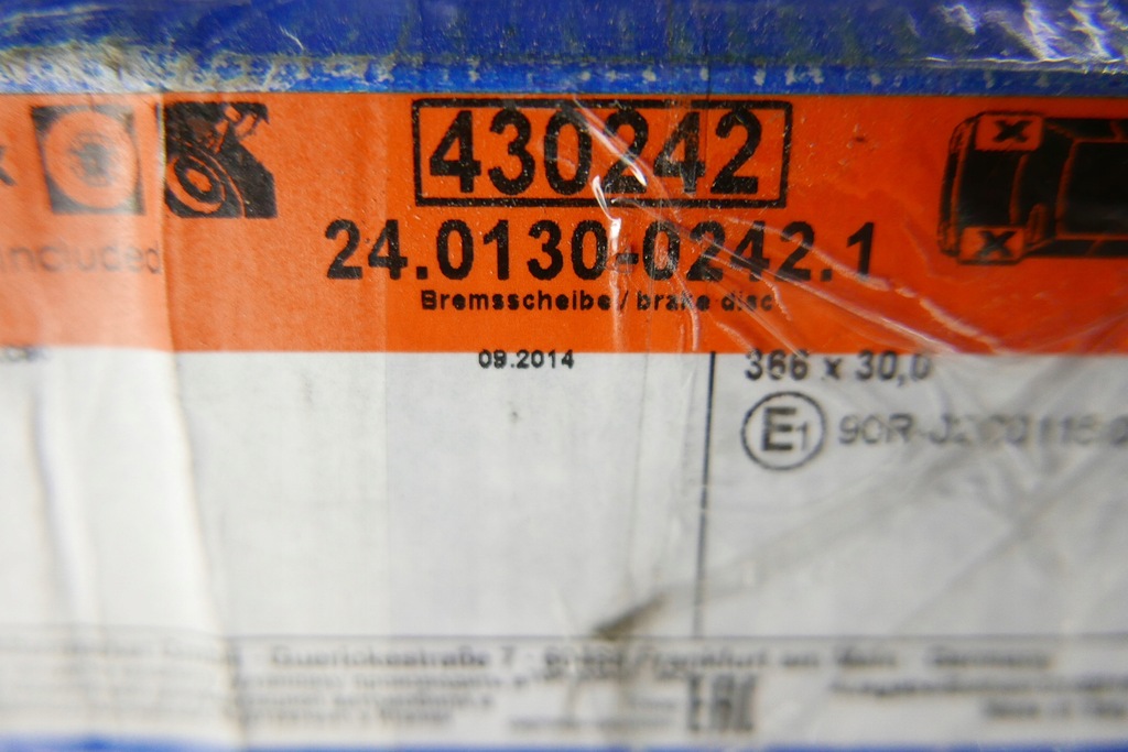 фото №15, Гальмівні диски гальмівні 2szt. перед volvo xc60 ii xc90 ii 2.0-2.0h 09.14-