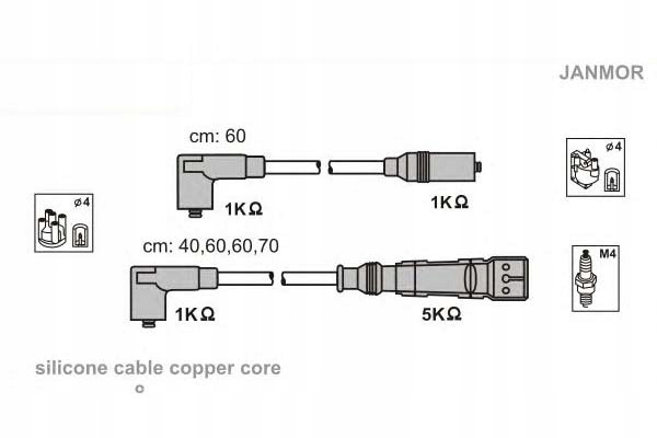 фото №2, Дроти запалювання kpl. vw janmor