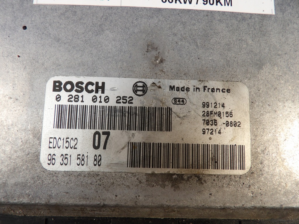 фото №6, Бортовой компьютер peugeot 406 0281010252 9635158180