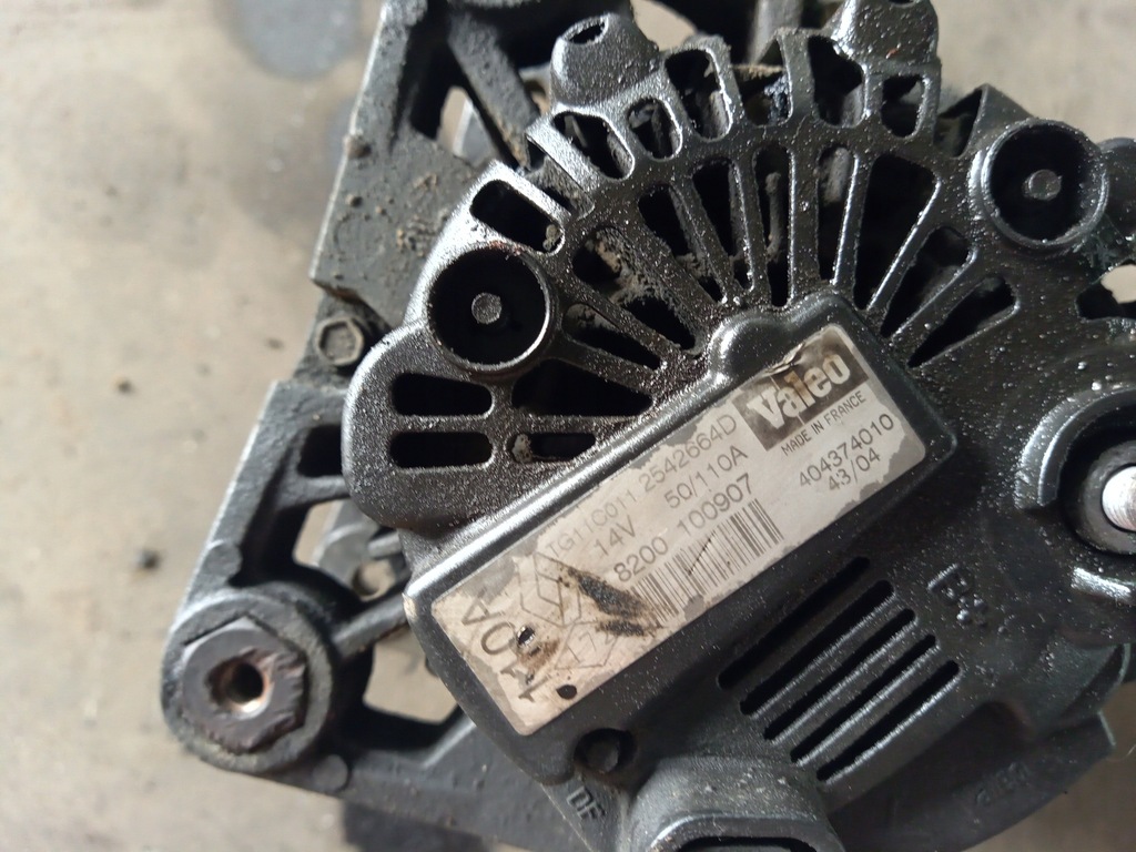 фото №7, Генератор renault scenic trafic генератор 2542664d 8200100907 1.9 dci