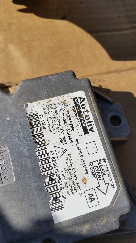 фото №12, Citroen c3 ii 2 подушки безопасности комплект водителя пассажира приборная панель консоль