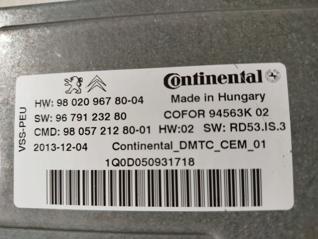 фото №8, Модуль запуск стоп peugeot 3008 ii 9802096780