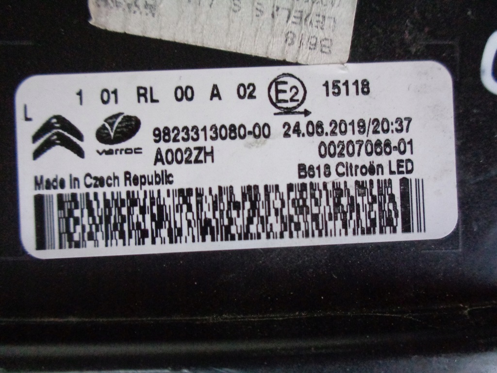 фото №7, Протитуманна фара лівий citroen c3 iii led 16-