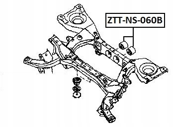 фото №2, Втулка диференціал nissan pathfinder r51m 04- /задня/