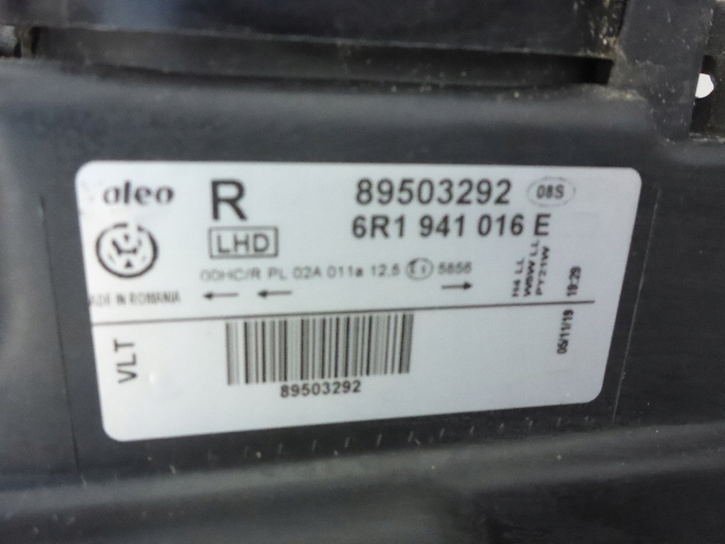 фото №13, Vw polo 09- 6r1941016e правая оригинал europa