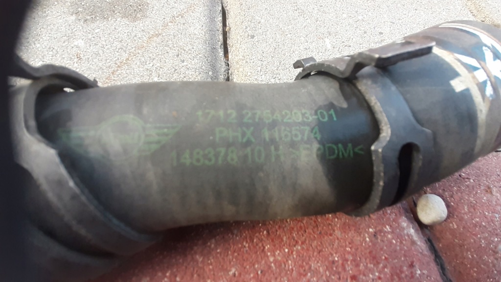 фото №2, Пабтрубок  радиатора mini cooper r56 17122754203-01