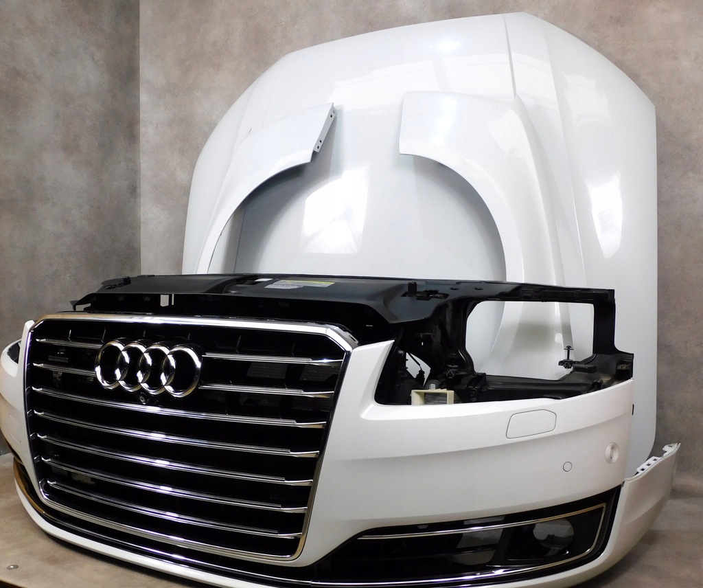 фото №5, Audi a8 d4 4h lift kompletny перед бампер лампы капот pas ls9r matrix