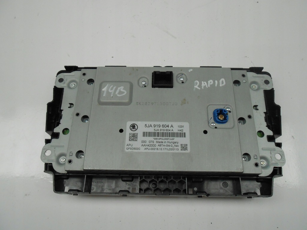 фото №6, Skoda rapid дисплей экран радио навигации lcd консоли 5ja919604a