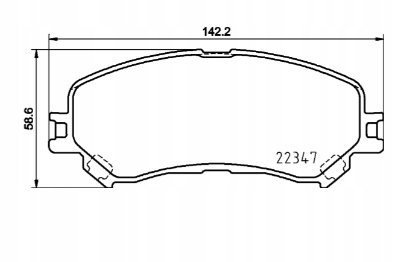 фото №2, Гальмівні колодки гальмівний. renault megane iv 15- перед