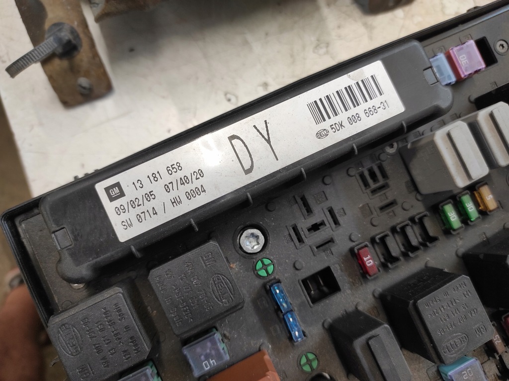 фото №7, Opel astra h iii 3 04- 1.7cdti набор стартовый блок управления 55556829