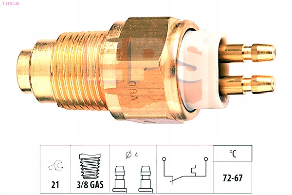 фото №2, Вимикач вентилятора радіатора mazda eps
