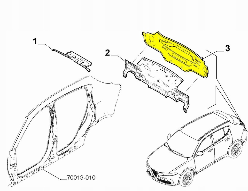 фото №1, Порог багажника pas задний alfa romeo tonale новый