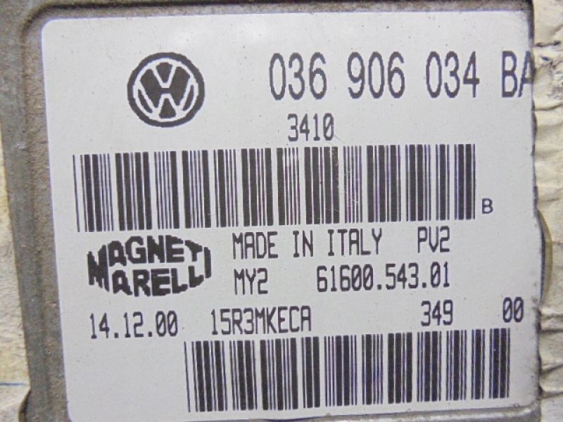 фото №5, Arosa бортовий комп'ютер двигуна 036906034ba 1,4 16v