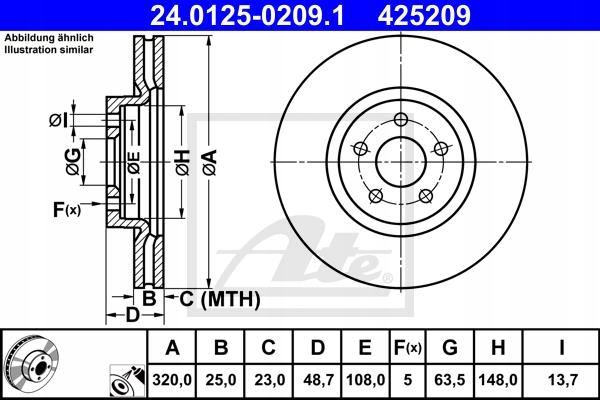 фото №2, Тормозные диски i тормозные колодки перед ate ford focus mk3 2.0 st