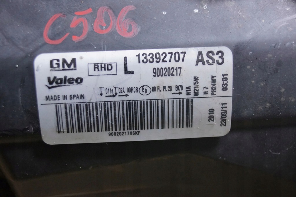 фото №13, Opel corsa d lift лампа лівий перед uk