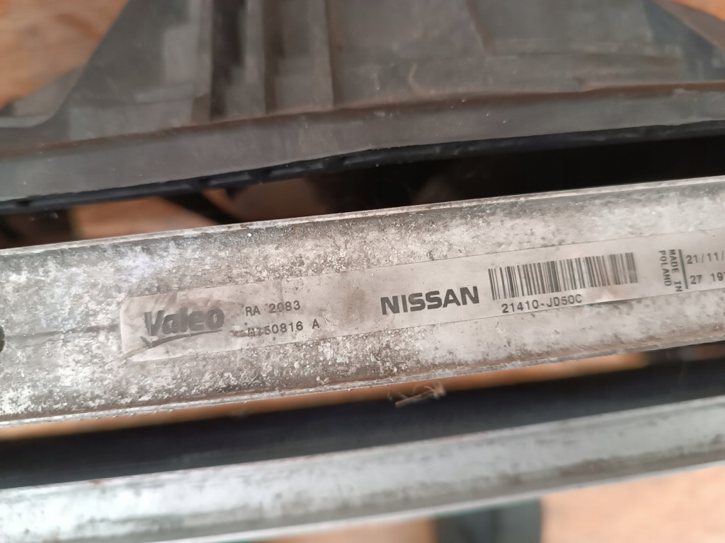 Радиатор воды кондиционер вентилятор nissan qashqai j10 1.5dci 21410-jd50c в Украине