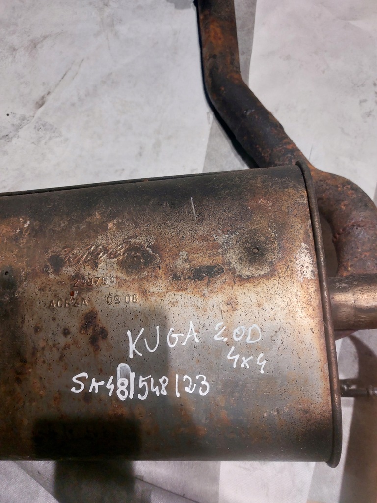 фото №11, Гасник вихлоп кінцевий ford kuga i 2.0tdci 4x4