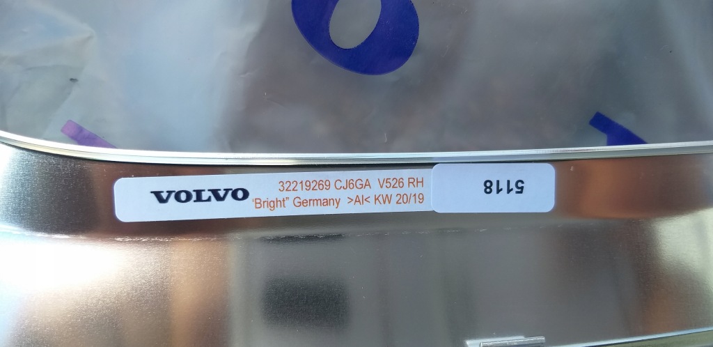 Volvo xc90 ii задняя правая молдинг кузовная хром 32219269 с Разборки