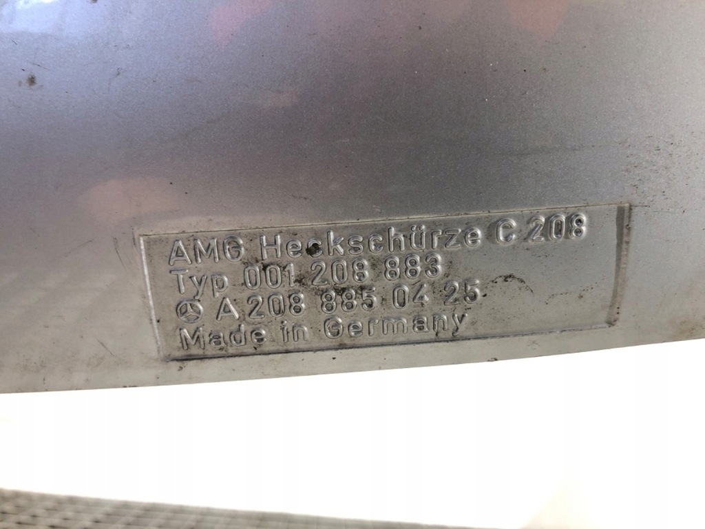 фото №10, Бампер задняя mercedes c208 спортивный/купе 97-03 задний