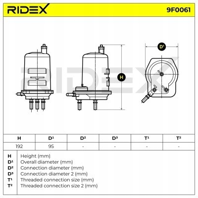 фото №3, Фильтр топлива ridex 9f0061