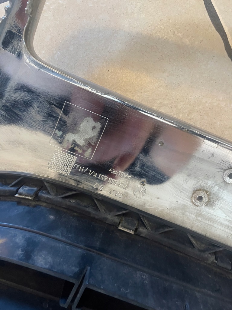 фото №7, Vw touareg i решётка радиатора решётка радиатора оригинал