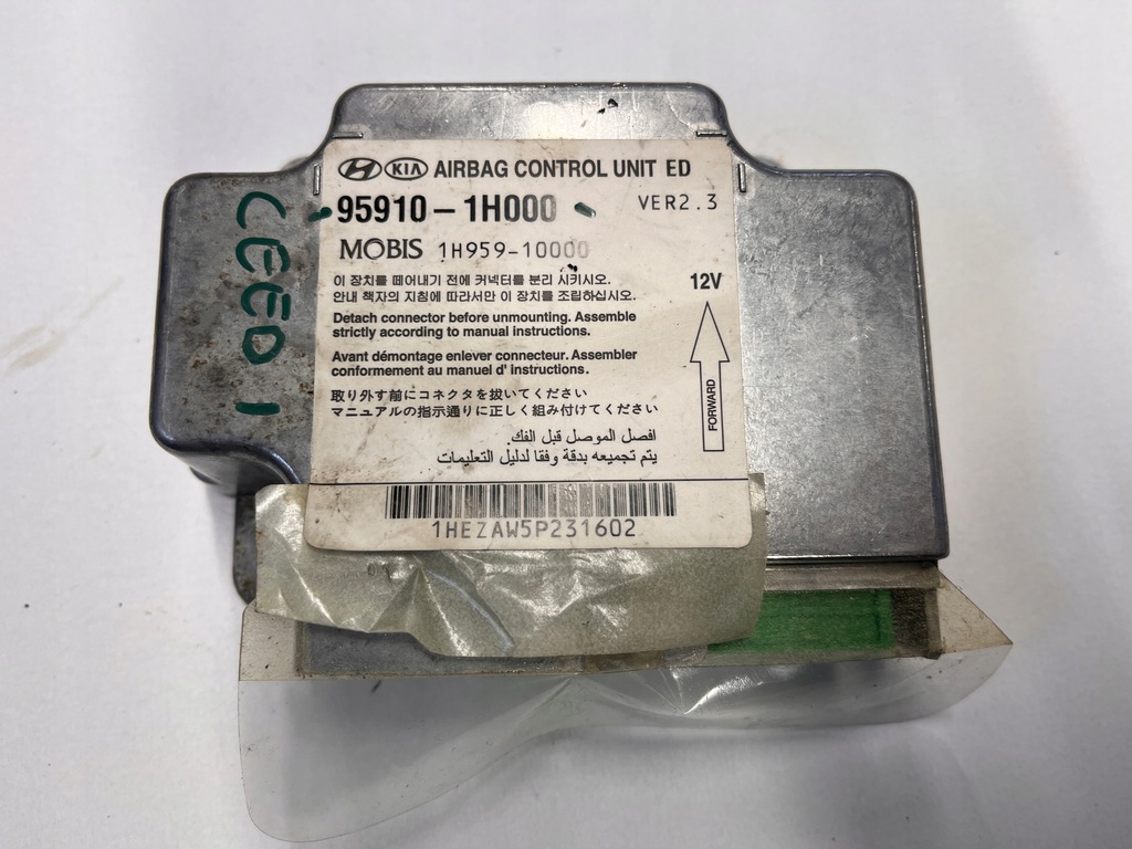 фото №1, Kia ceed i датчик модуль air bag 95910-1h000