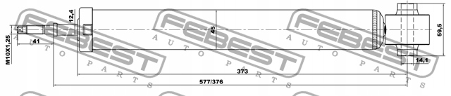 фото №6, Амортизатор задняя febest do kia sportage ii 2.0