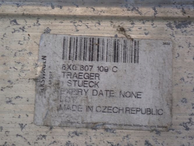 фото №5, Audi a1 10- балка бампера передня перед