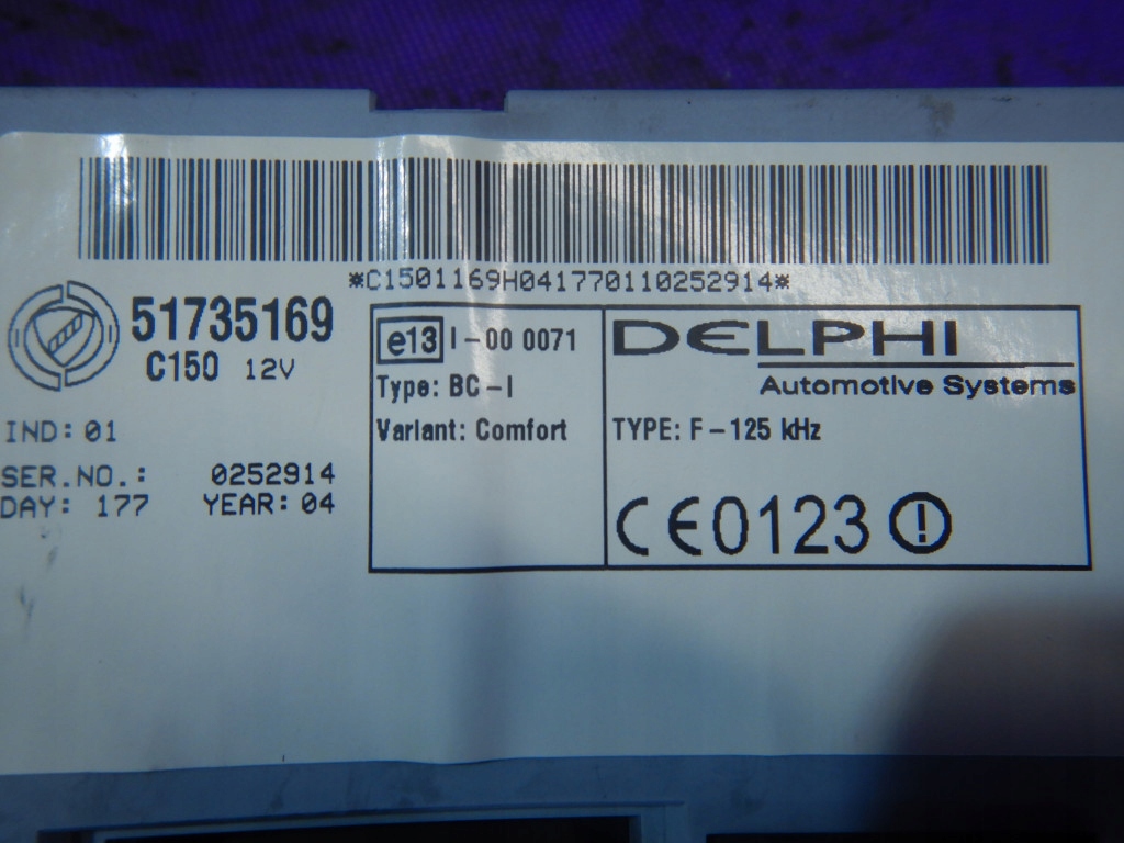 фото №8, Fiat punto ii 03-09 lift коробка предохранителей 51735169