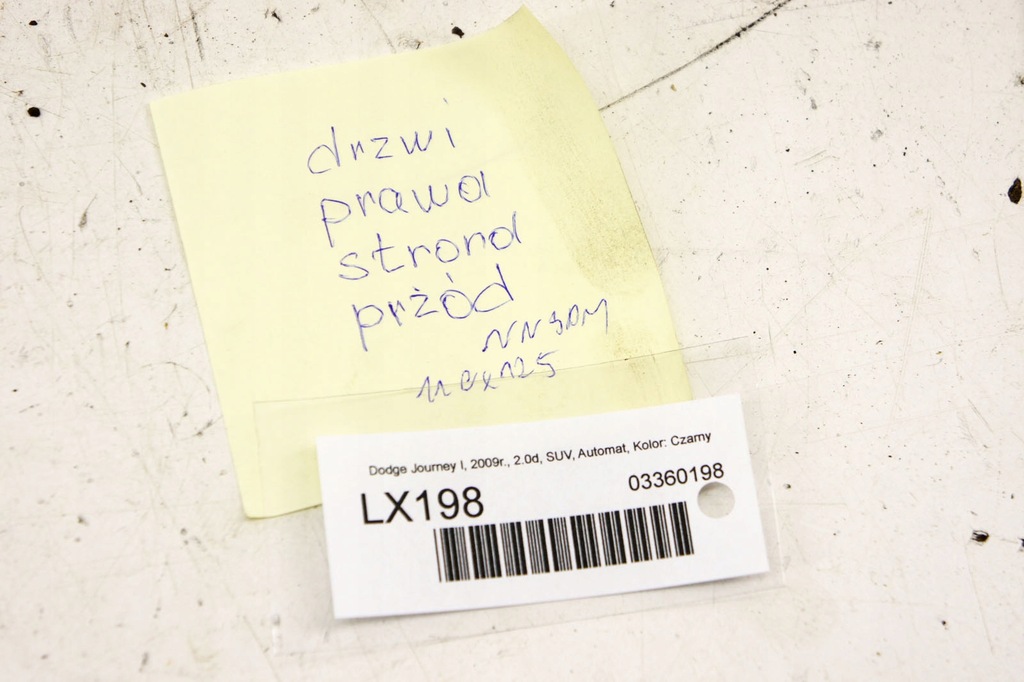 фото №8, Lx198 dodge journey дверь правый перед qxr