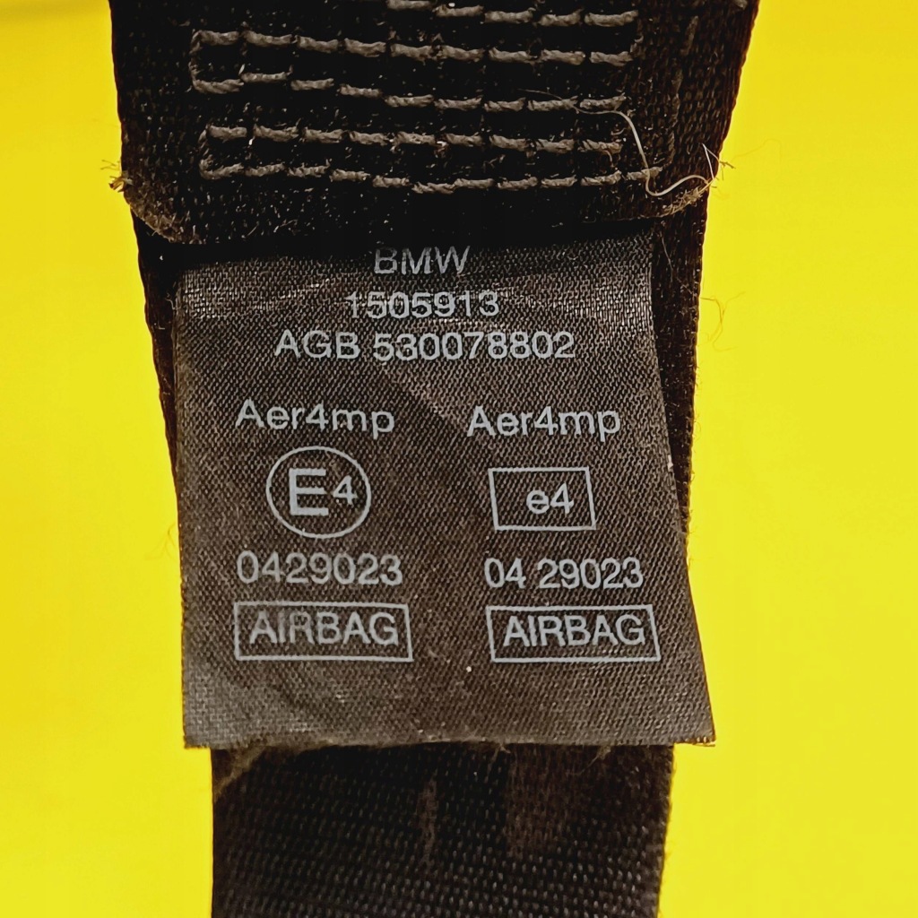 фото №2, Pas безпеки правий перед mini one cooper r50 - 53 3d 1505913 nr60