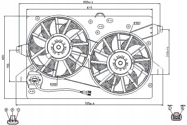 фото №1, Nissens 85483 вентилятор, охлаждение двигателя