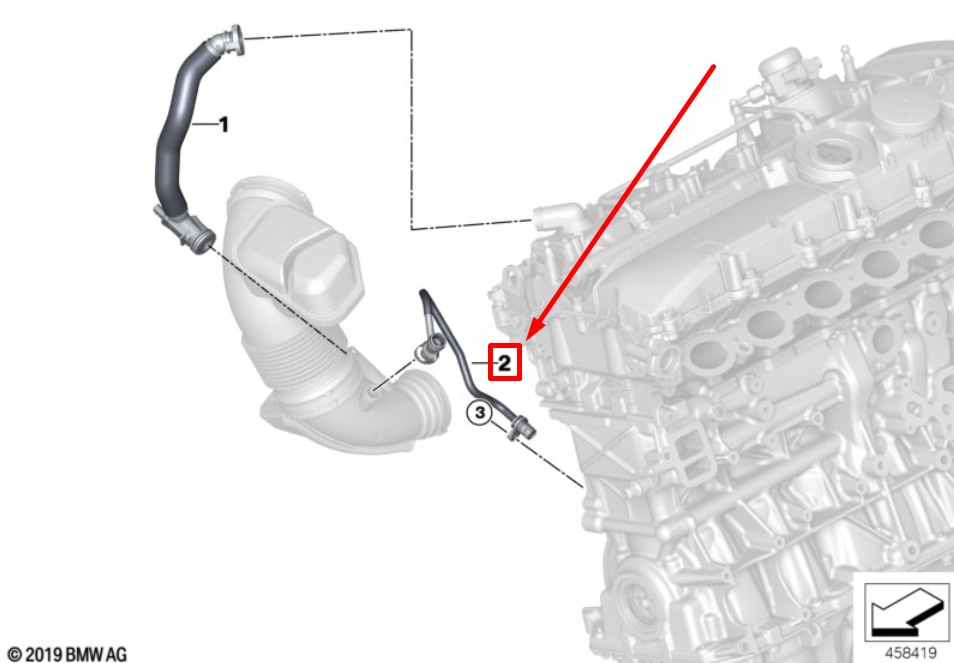 Купити Bmw x5 g05 труба вентиляційна 11157934559 7934559