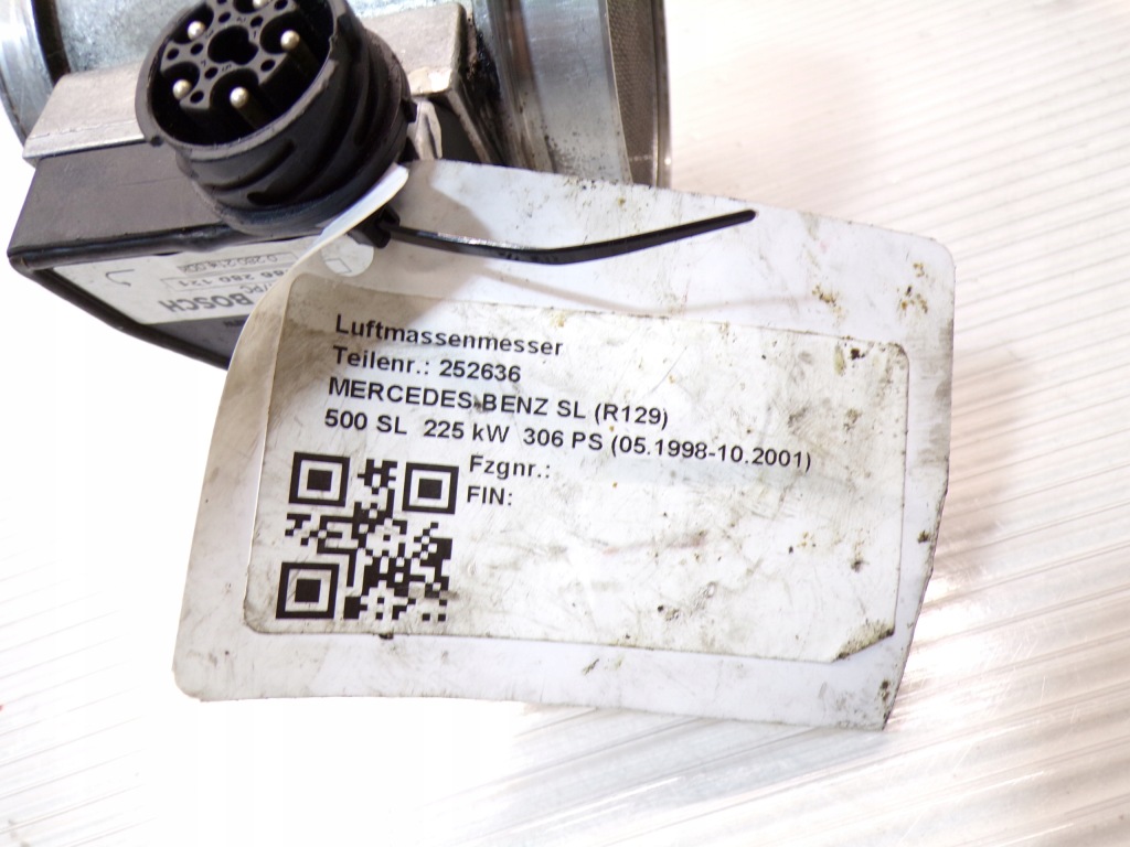 Расходомер датчик массового расхода воздуха mercedes sl r129 w140 cl500 5.0 v8 0280214004 Недорого